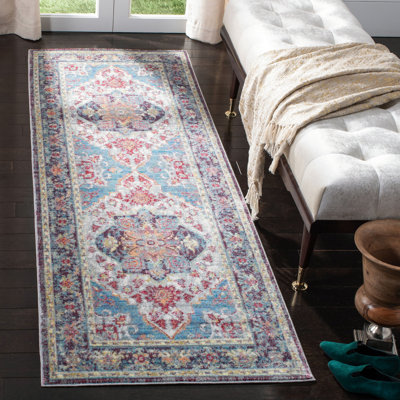 Tapis bleu / mauve Emberlin