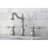 Kingston Brass Tudor Two-Handle 3-Hole Deck Mount Widespread Bathroom Faucet with Pop-Up Drain-11174827