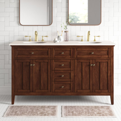 Ensemble de meuble-lavabo double 60 po Ain