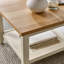 Sodhi Solid Wood Coffee Table with Shelf - Traditional Farmhouse Cottage Style-1759854313