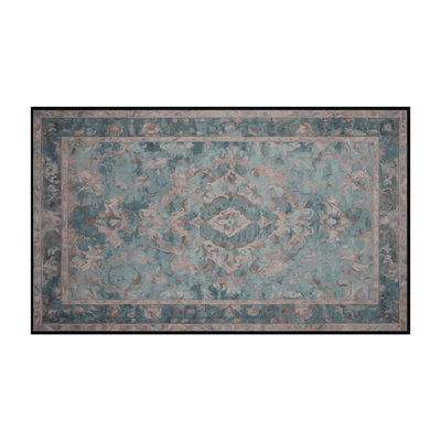 Tapis gris lavable à la machine