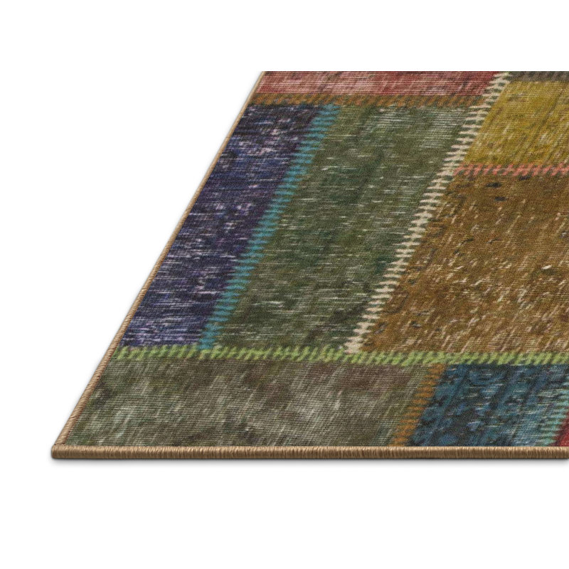 Abstract Indoor Rug, Rectangle 7' x 10'