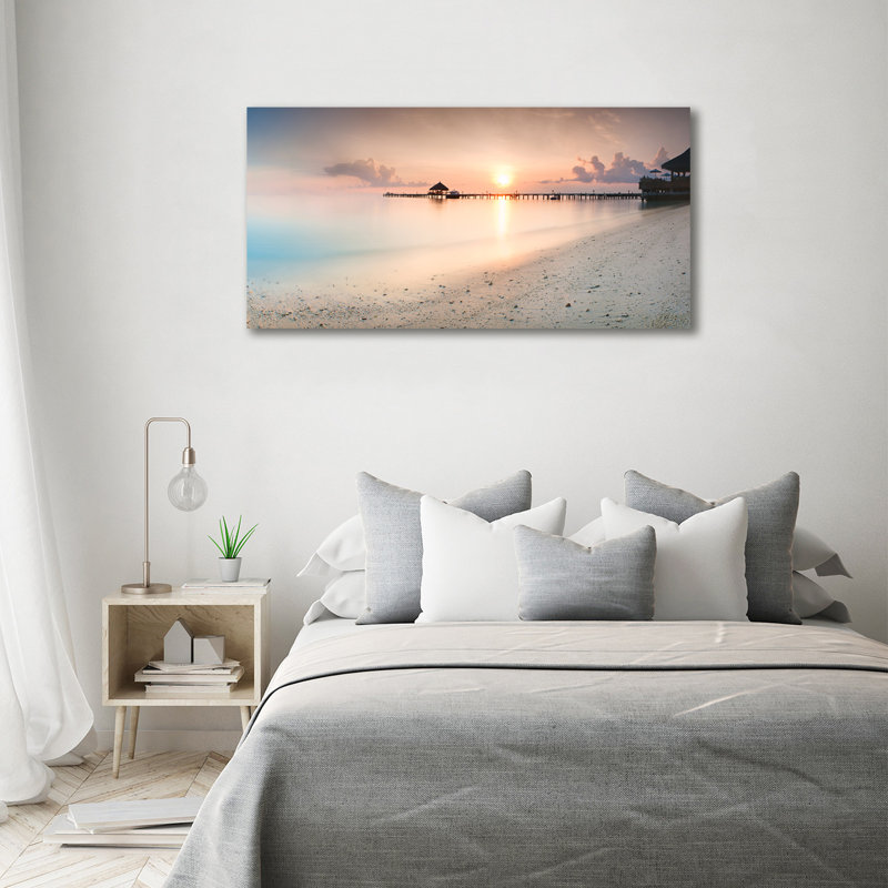 Maldives Beach - Wrapped Canvas Print