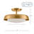 Solene LED Semi-Flush Mount in Champagne Bronze