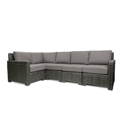 Seonna Point 5 Piece Wicker  Outdoor Sectinal