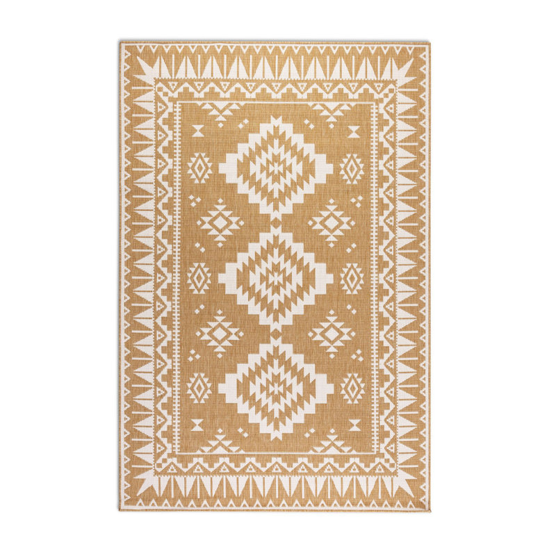 Dynamic Ornamental Indoor / Outdoor Area Rug, Rectangular 160 x 230cm