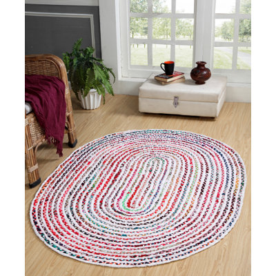 Miguel Striped Cotton Hand Woven Area Rug