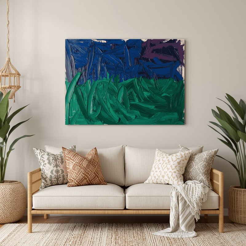 Art mural en métal Neo Expressionism 50, H 132 po x l 168 po x P 0,05 po