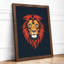 Lion's Crown Modern - Framed Print-833276023-833276026
