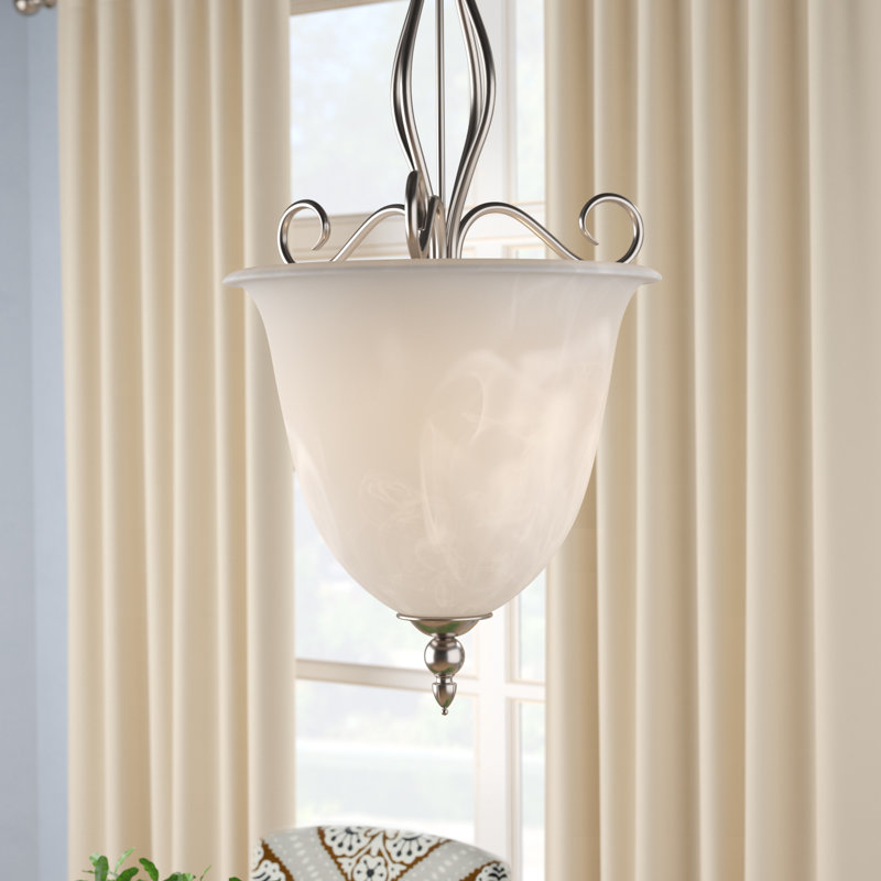 Hibbitts - Light Pewter Unique/Statement Pendant, 33" H x 17.5" W