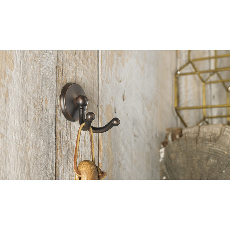 Transitional Metal Wall Hook, Brushed Oil-Rubbed Bronze