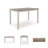 Lawandra 6 - Person Four Leg Dining Set