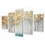 Serene Birch Trees Silver Autumn - Tree Birch, art mural 5 pièces-524647324
