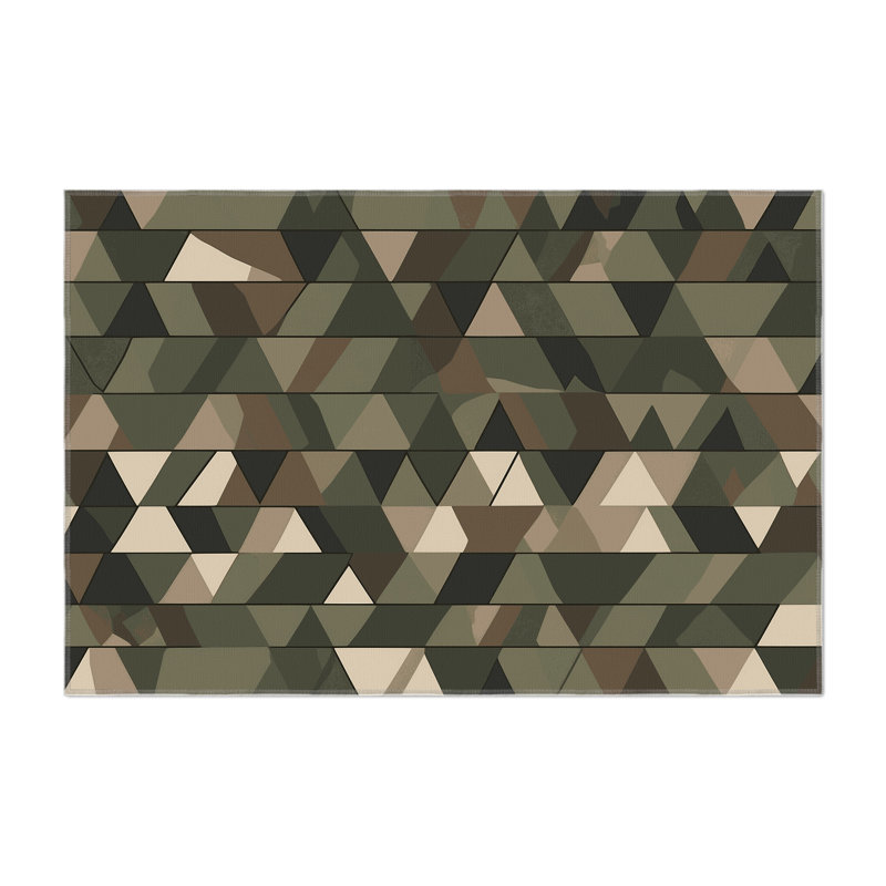 Ops Grid Indoor And Outdoor Area Rug, Rectangle 2' x 3'