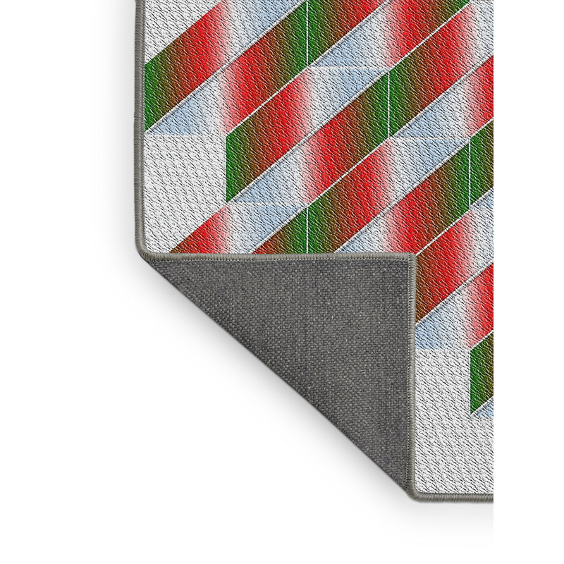 Tapis décoratif gris géométrique, Rectangle 5 pi x 7 pi