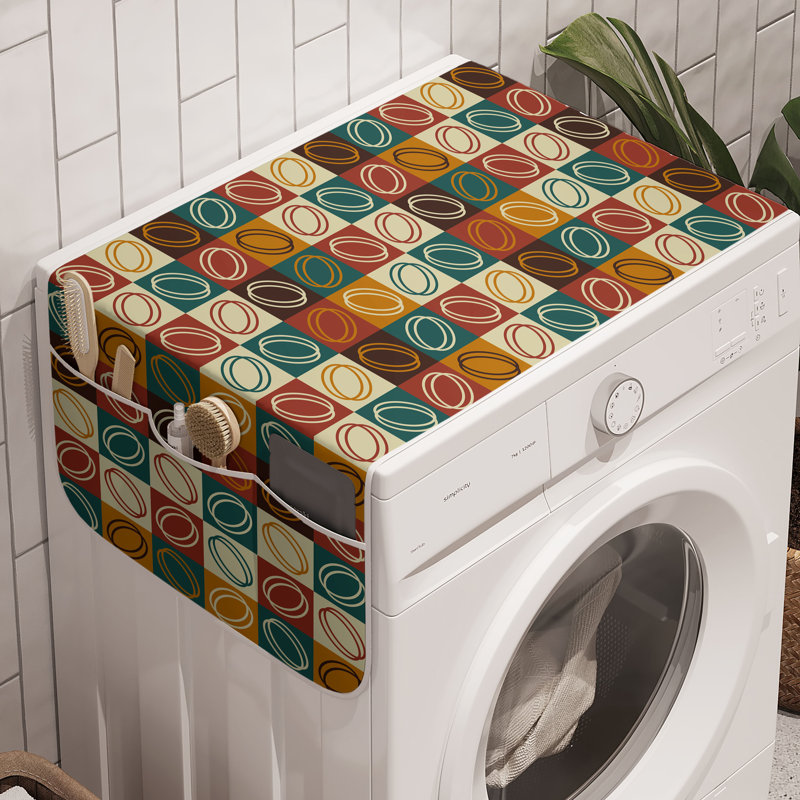 Paquet de 2 rubis et abricot sarcelle 47 po x 18,5 po East Urban Home