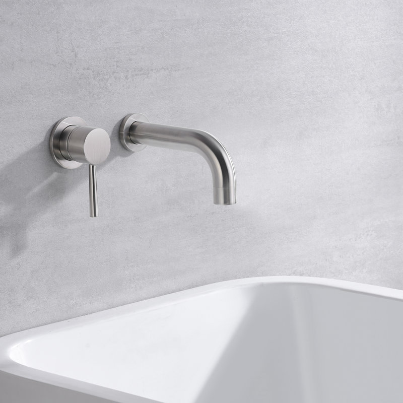 1 Handle Bathroom Bath Faucet, Brushed Nickel