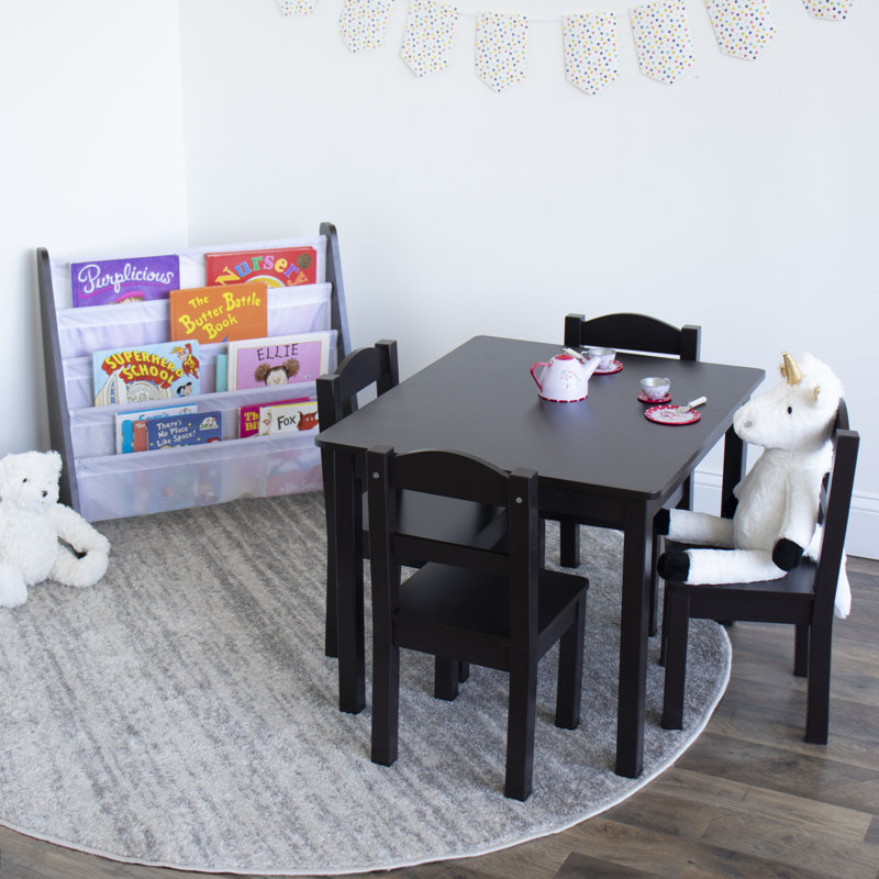 161.29cm H X 154.84cm W Kids Book Display, Espresso/White