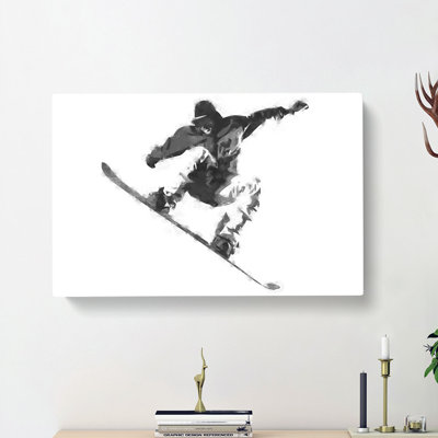 The Snowboarder - Wrapped Canvas
