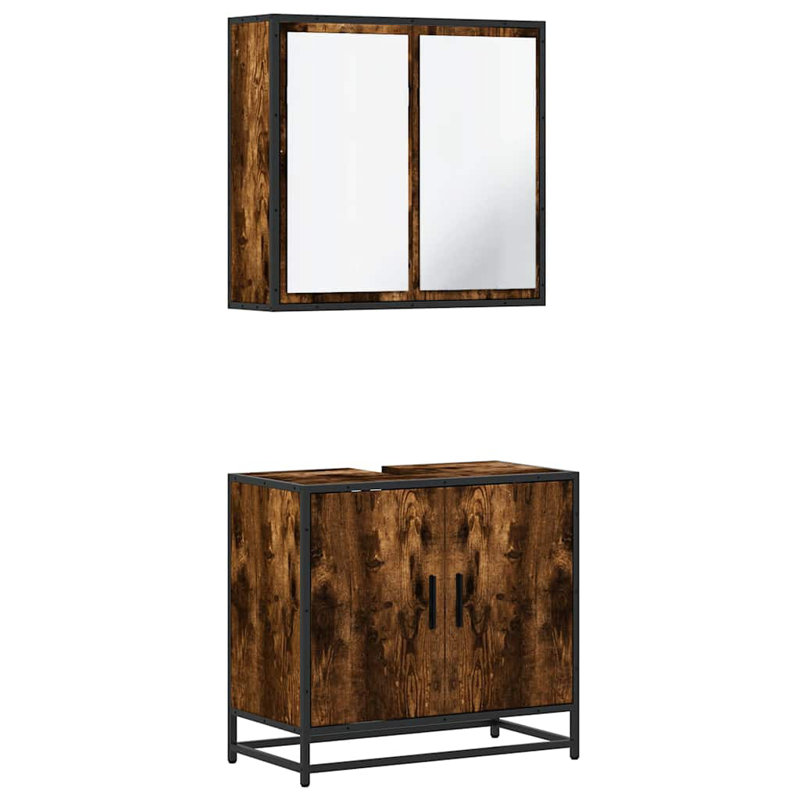 Bathroom Furniture Suite, Rustric Brown