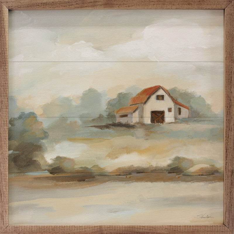 «The Old Farm Landscape» par Silvia Vassileva, H 16 po x l 16 po x P 1 po