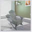 Chaise Adirondack inclinable en bois