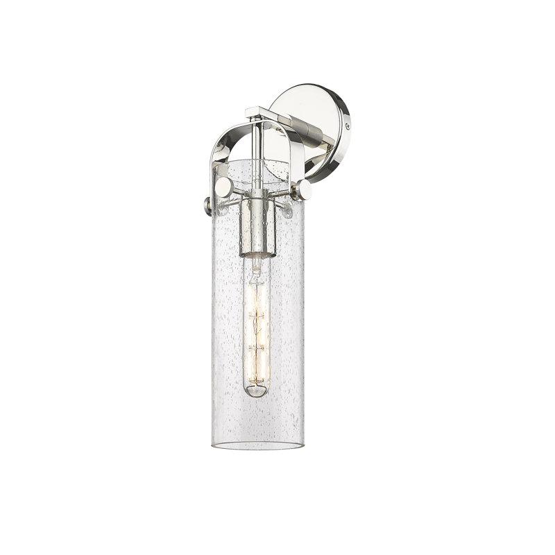 Erie Armed Sconce, Seedy, Polished Nickel