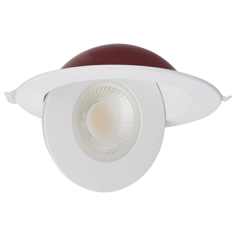 6" Round Selectable Color Temperature Dimmable Air-Tight IC Rated LED Canless Recessed Lighting Kit