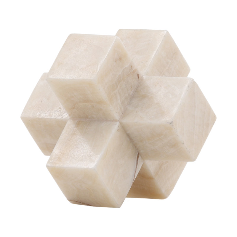 Cirrus Onyx Stone Sculptural Object, Natural