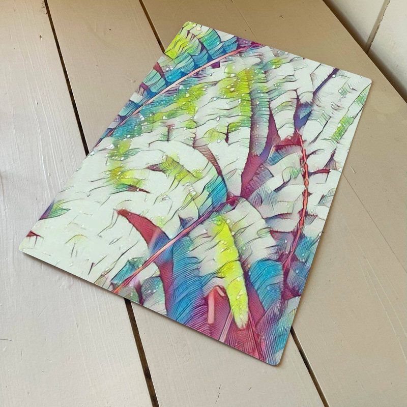 Plants & Flowers Wall Decor on Metal, 40cm H x 28cm W