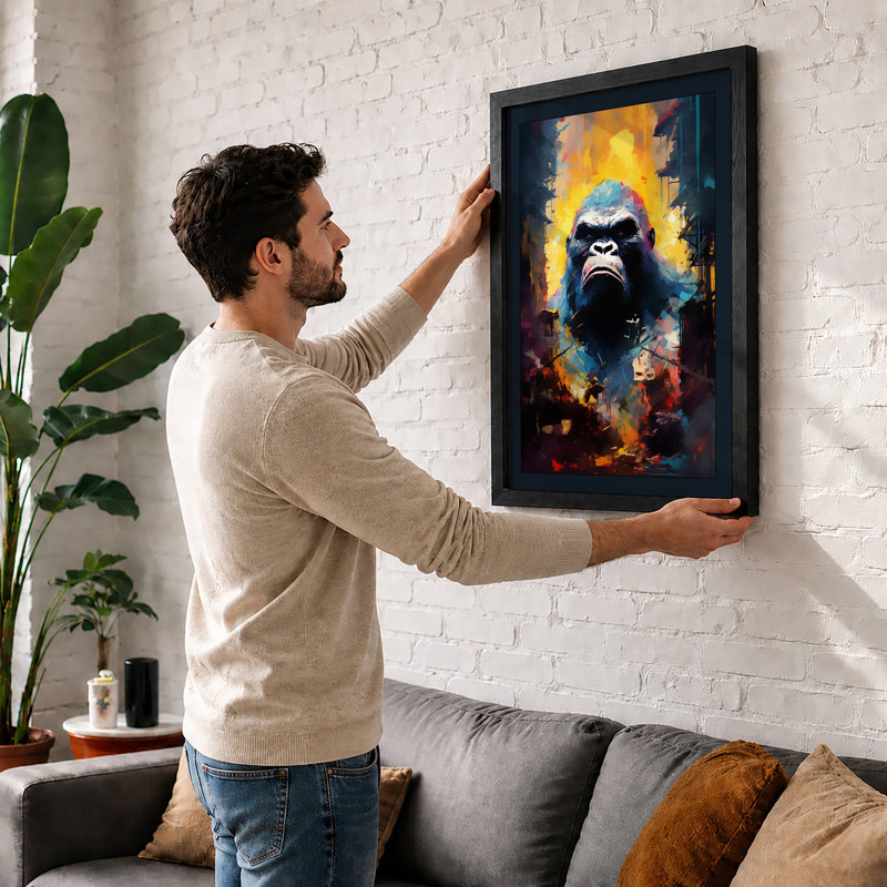 Primal Strength Modern - Print, A3 - 42.0 x 29.7 cm, Black