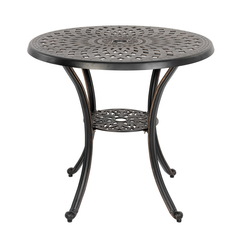 Waterfield 2-Person Cast Aluminum Round Bistro Table