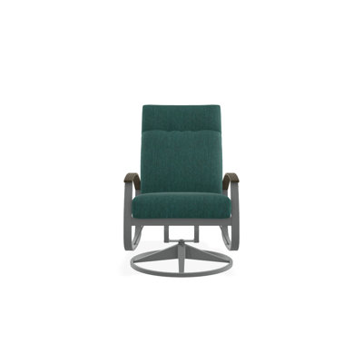 Chaise berçante pivotante réglable avec coussins Askar