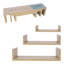 3 Piece Plastic / Acrylic Floating Shelf