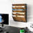 Wall File Organizer For Office, 5-Tier Rustic Hanging File Holder Wall Storage Rack For Documents/Magazine/Literature/File Folders/Mails/Envelopes, Brown