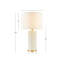 Lampe de table texturée à pois