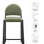 Hayley Upholstered Fabric Counter Stool In Black Leaf-109758075-109758076