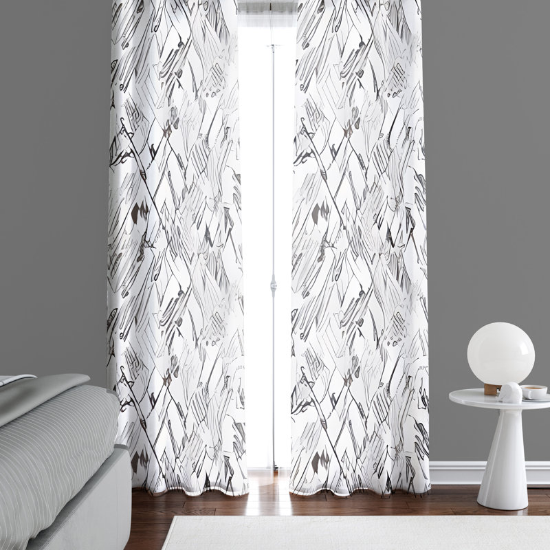 Rideau en polyester Birta, L 56 po x L 78 po