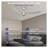 52-Inch Silver Low Profile Ceiling Fan with Dimmable LED Light and Remote Control