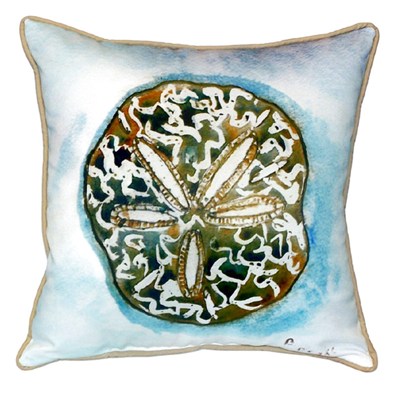 Coussin intérieur / extérieur Sand Dollar, H 18 po x l 18 po, Beige