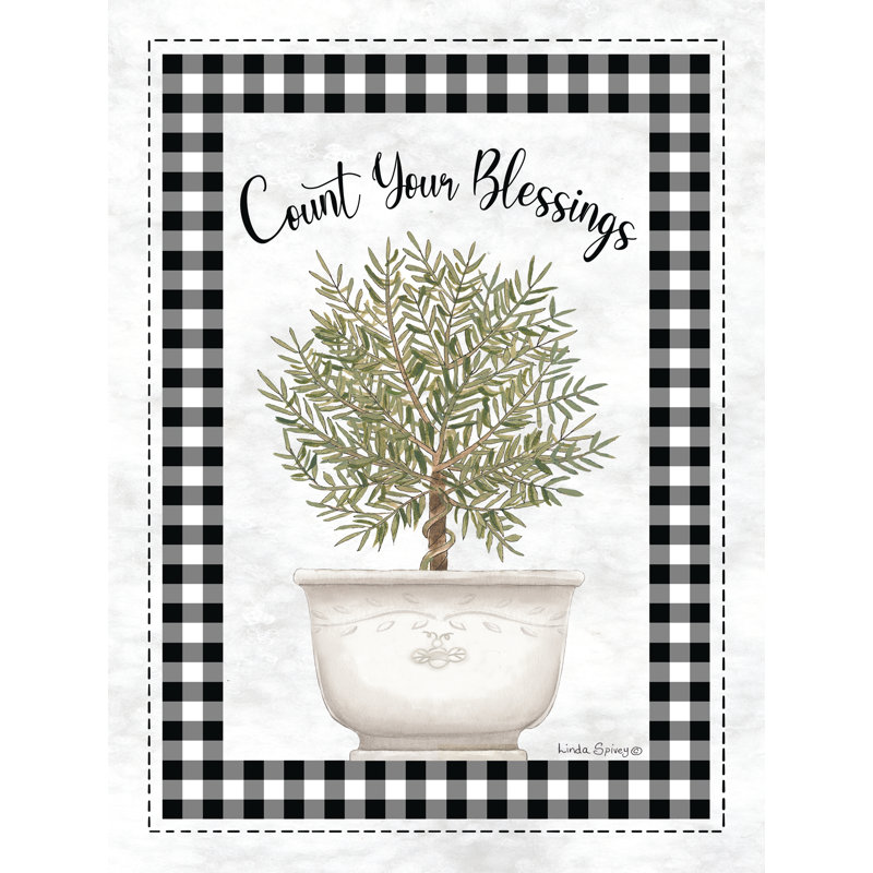 «Count Your Blessings On Canvas» par Linda Spivey, reproduction, H 48 po x l 32 po x P 1,25 po