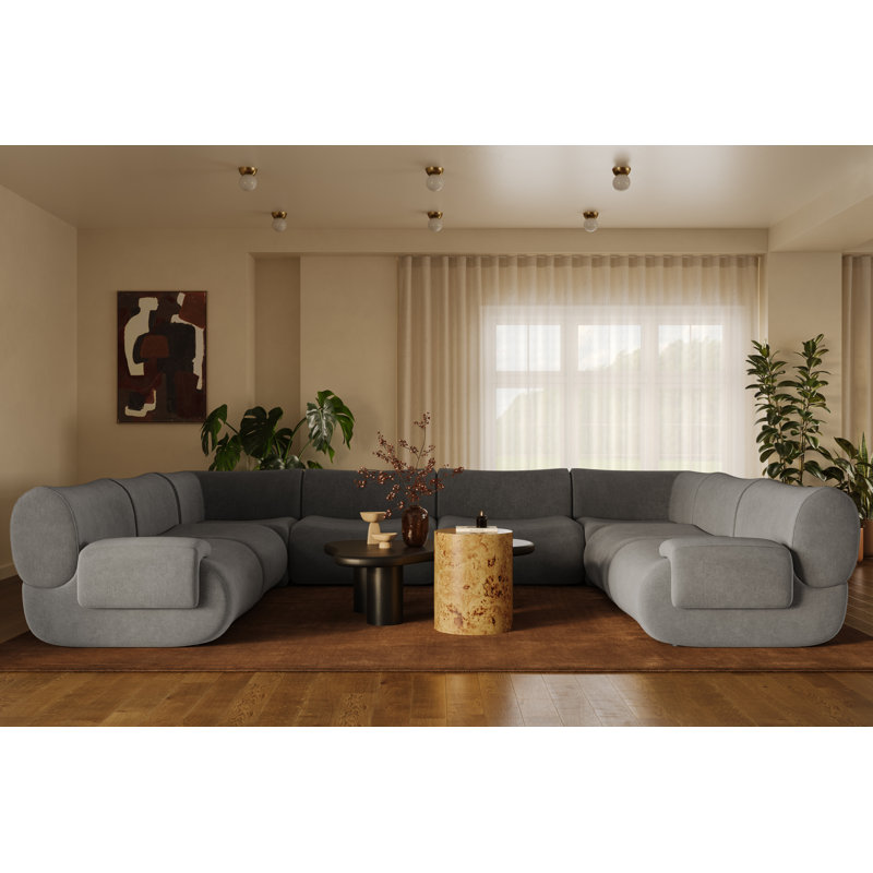 Grand modulaire en U Zenith, Mélange de polyester gris