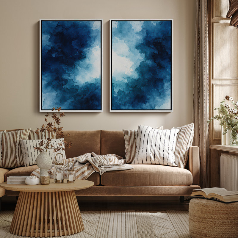 Art mural encadré, rétro, antique, classique pour chambre à coucher - 16 po x 24 po x 2 panneaux, H 24 po x l 16 po, Blanc