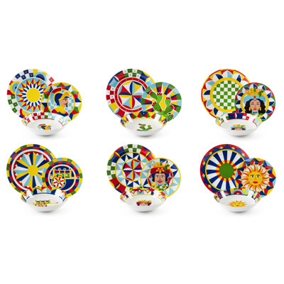 Sicilian Rhapsody Dinnerware Set 18 Piece - Service for 6