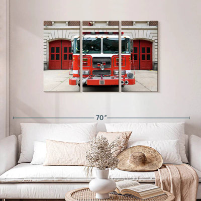 Camion de pompier rouge Mehar
