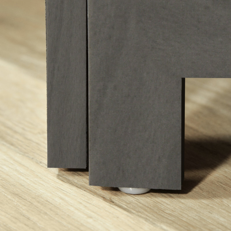 Cloisons de 5,6 pi avec cloisons d'intimité avec rangement, gris pour chambre / bureau, cloison en bois rustique, tablettes de rangement