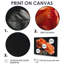 Glamour Glow Orange Roses On Black II - ensemble d'art mural roses-107188671-107188673