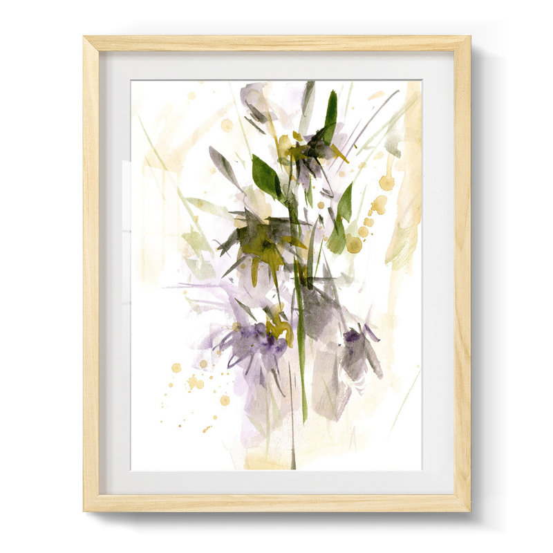 " After Rain I ", White, Natrual Framed Paper