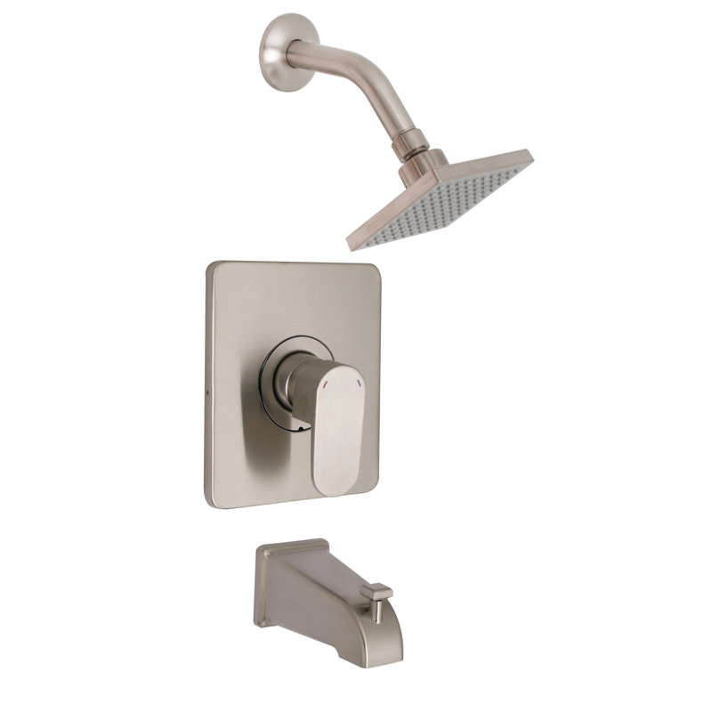 Robinet de douche et baignoire Reflection, Nickel satiné