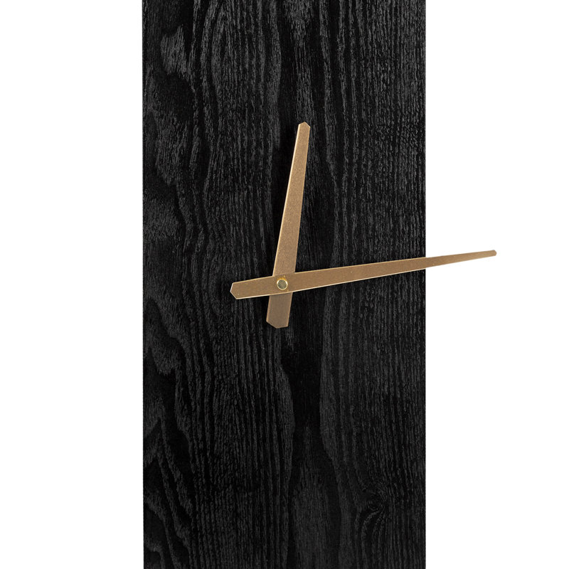 Horloge murale 32 po Gwennie, Noir et or, 24 po de diamètre